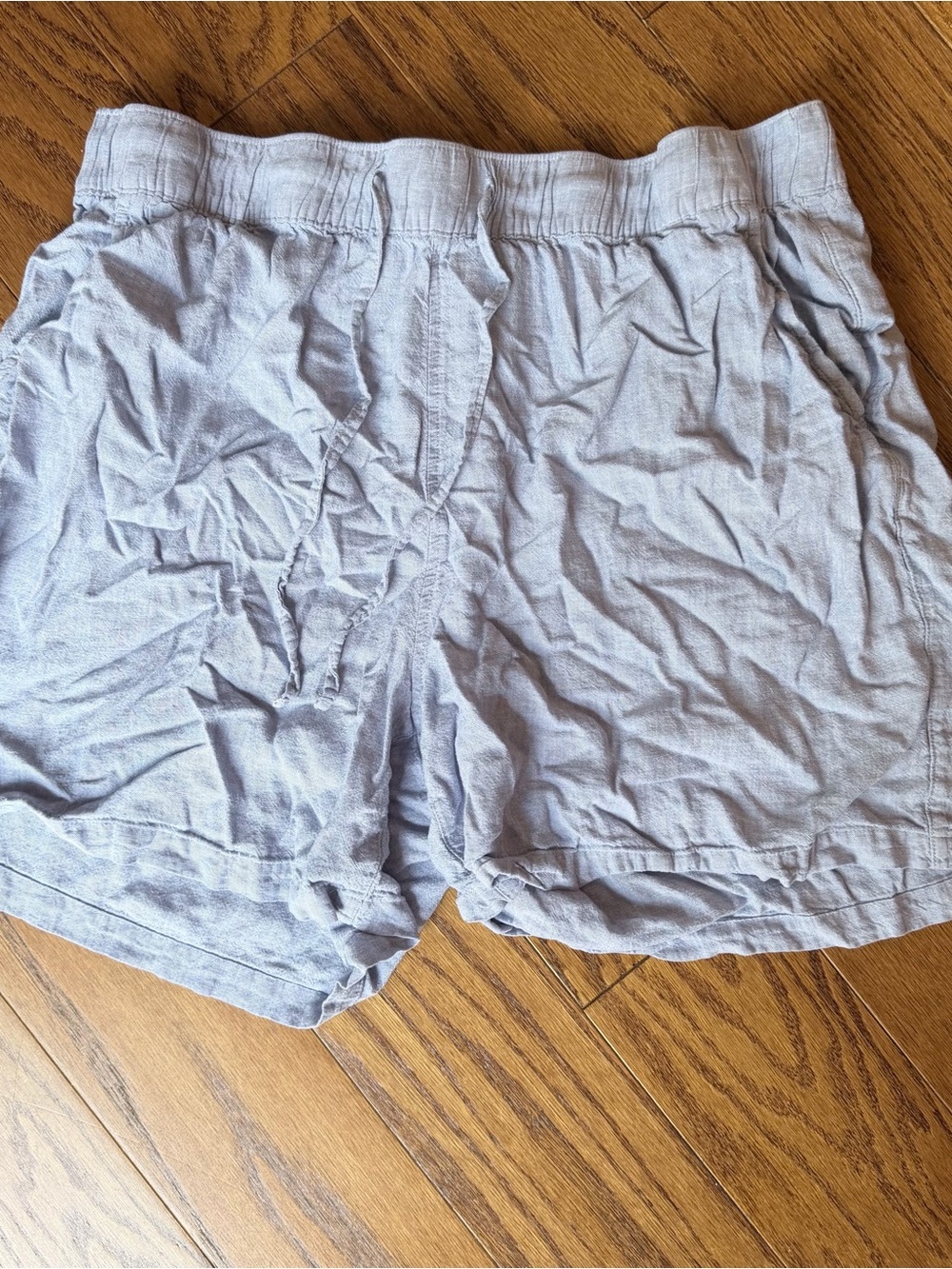 Tahari Light Blue Drawstring Shorts